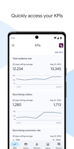 Google Play Console для Android — скриншот 1