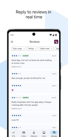 Google Play Console для Android — скриншот 4