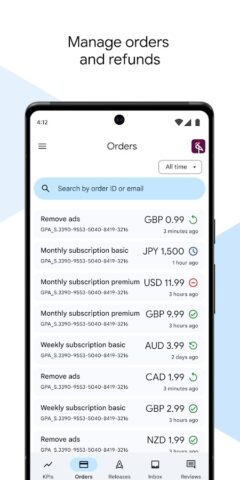 Google Play Console для Android — скриншот 5