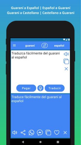 Traductor guaraní español для Android — скриншот 2