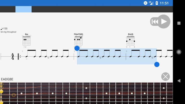 Guitar Pro для Android — скриншот 3