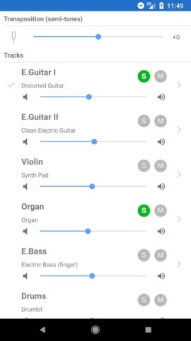 Guitar Pro для Android — скриншот 4