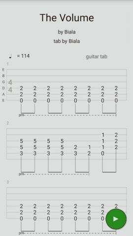 Guitar Tabs X для Android — скриншот 1