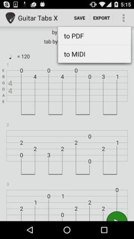 Guitar Tabs X для Android — скриншот 2