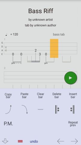 Guitar Tabs X для Android — скриншот 3