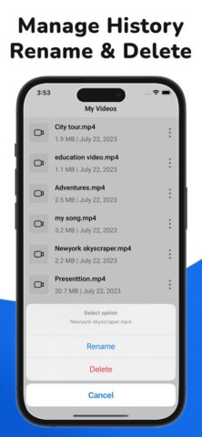 HD Video Downloader — Download для iOS — скриншот 4