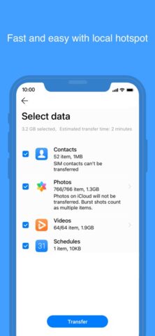 HUAWEI Phone Clone для iOS — скриншот 3