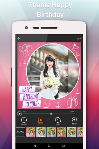С Днем Рождения Video Maker для Android — скриншот 3