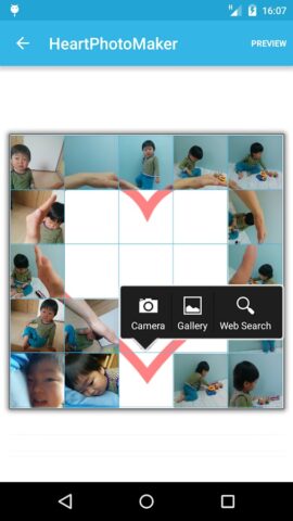 Сердце Heart Photo Maker для Android — скриншот 1