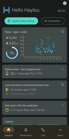 Hello Haylou Watch App для Android — скриншот 1