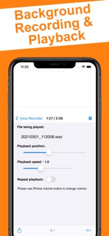 High Quality Voice Recorder для iOS — скриншот 2