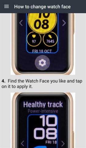 Honor Band 6 Guide для Android — скриншот 2