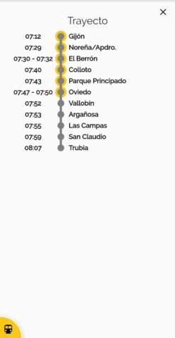 Horarios Feve y Cercanías для Android — скриншот 4