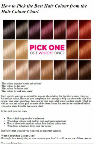 How To Choose Hair Color для Android — скриншот 3