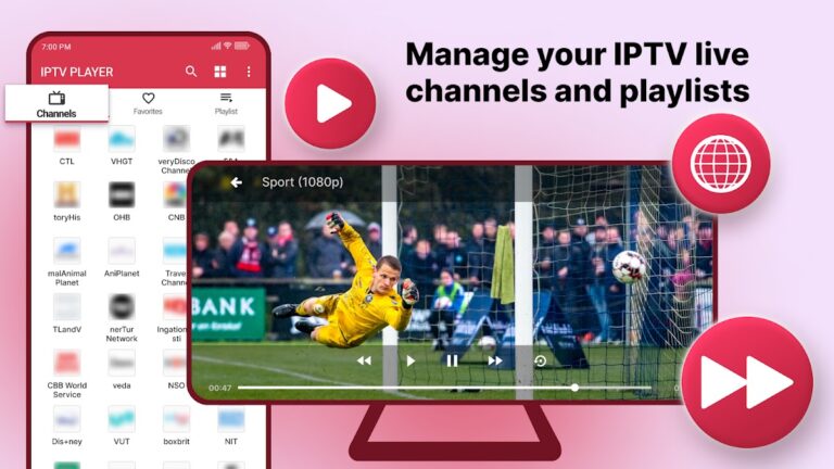 IPTV PLAYER для Android — скриншот 1