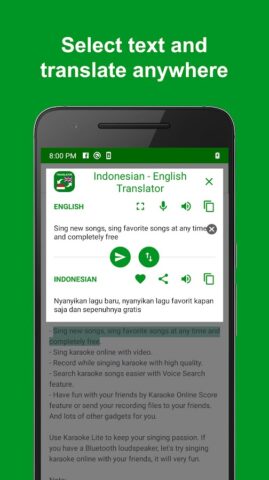 Indonesian English Translator для Android — скриншот 3