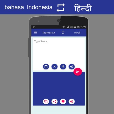 Indonesian Hindi Translator для Android — скриншот 1