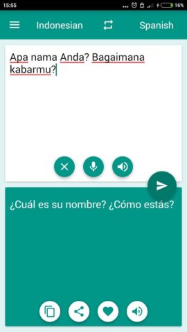Indonesian-Spanish Translator для Android — скриншот 2