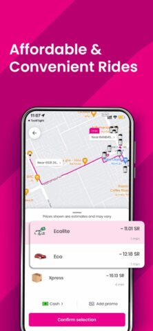 Jeeny — Book Affordable Rides для iOS — скриншот 2