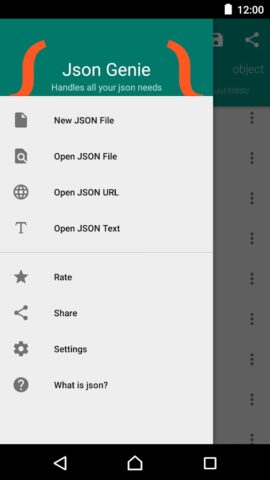 Json Genie (Viewer & Editor) для Android — скриншот 1