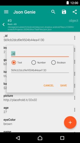 Json Genie (Viewer & Editor) для Android — скриншот 4
