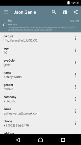 Json Genie (Viewer & Editor) для Android — скриншот 5