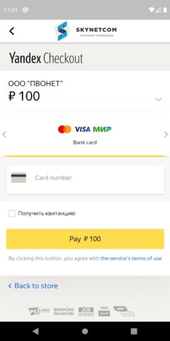 Кабинет SKYNETCOM для Android — скриншот 3