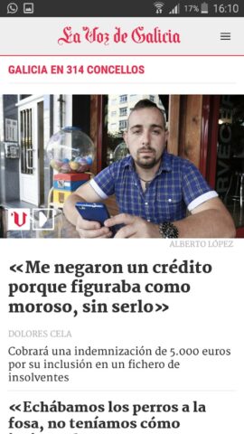 La Voz de Galicia для Android — скриншот 2