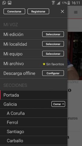 La Voz de Galicia для Android — скриншот 3