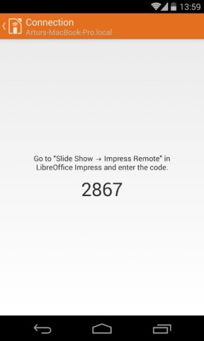 LibreOffice Impress Remote для Android — скриншот 5