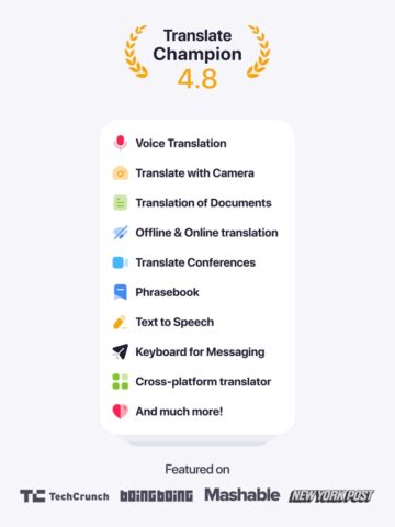 Lingvanex- Перевод и словарь для iOS — скриншот 1