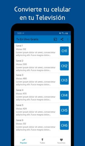 Tv En Vivo для Android — скриншот 1
