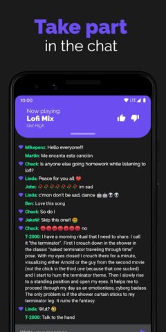 Lo-fi 24/7 Hip Hop Radio — Rel для Android — скриншот 5