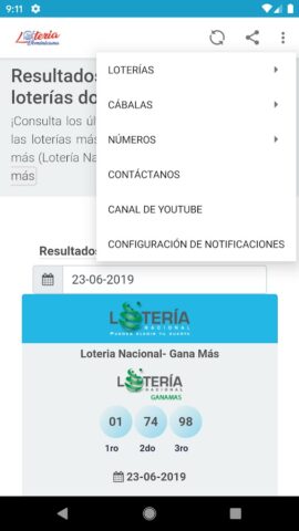 Lotería Dominicana для Android — скриншот 3