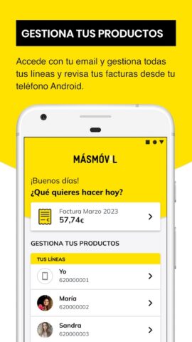 MASMOVIL — Área de cliente для Android — скриншот 1