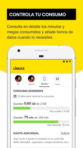 MASMOVIL — Área de cliente для Android — скриншот 2