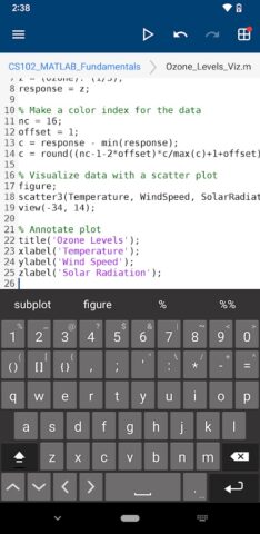 MATLAB Mobile для Android — скриншот 3