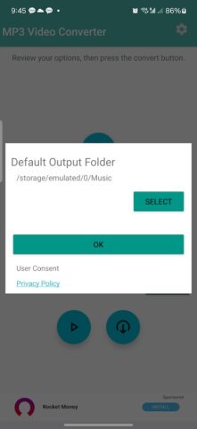 MP3 Video Converter для Android — скриншот 4