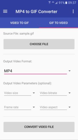 MP4 to GIF Converter для Android — скриншот 2