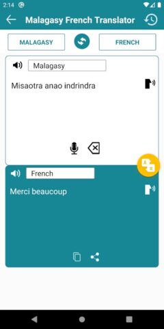 Malagasy French Translator для Android — скриншот 4