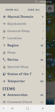 MapGenie: Genshin Impact Map для Android — скриншот 2