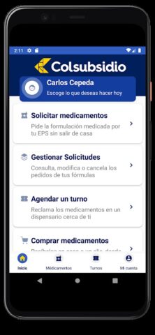 Medicamentos Colsubsidio для Android — скриншот 1