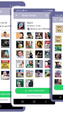 Meme Perang Gambar WA Stiker для Android — скриншот 2