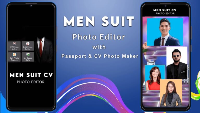 Menn Suit CV Photo Editor для Android — скриншот 1