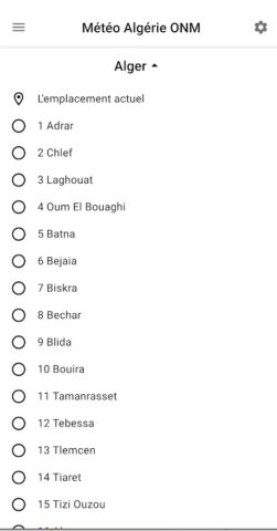 Meteo Algerie ONM для Android — скриншот 2