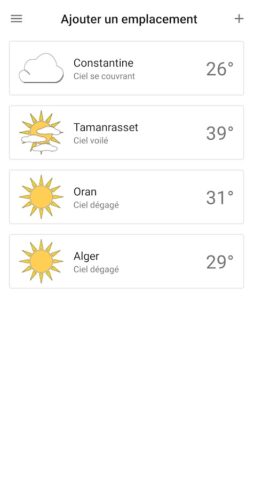 Meteo Algerie ONM для Android — скриншот 3