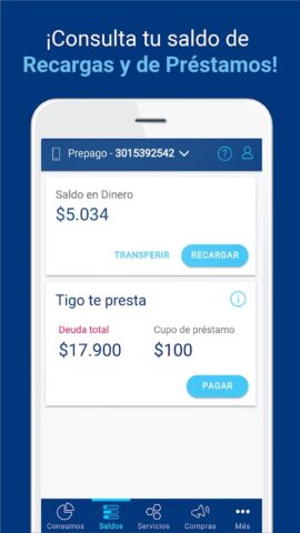 Mi Tigo App для Android — скриншот 3
