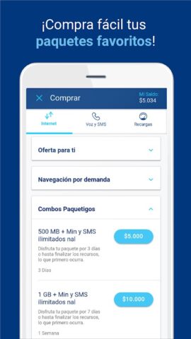 Mi Tigo App для Android — скриншот 4