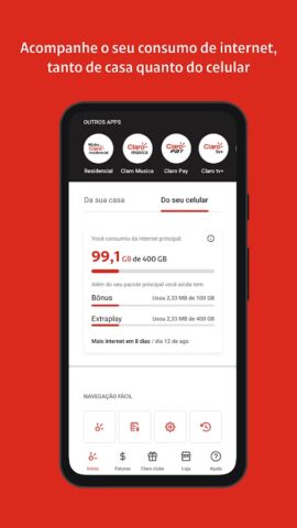 Minha Claro для Android — скриншот 3