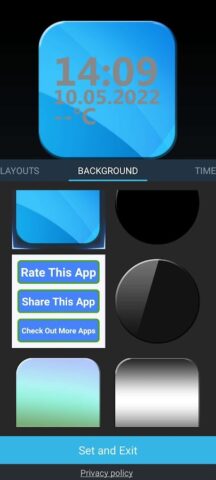 Цифровые Часы На Экран Виджет для Android — скриншот 1